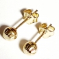 Preview: Echt Gold 585/ -14 K Ohrstecker schön ohne Steine