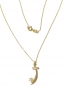 Preview: 585/-14K GOLD Collier SCHWERT STERN (KILIC) mit hochwertigen ZIRKONIA