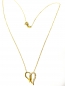 Preview: 585/-14K GOLD HERZ Collier mit Zirkonia bestückt