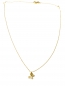 Preview: 585/-14K GOLD glänzender Schmetterling Gold Collier mit Zirkonia bestückt