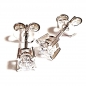 Preview: Echt Weissgold 585/ -14 K Ohrstecker schön mit Zirkonia