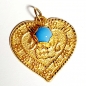 Preview: ECHTER GOLDANHÄNGER 585/-14K GOLD Gottes Name ALLAH herzform