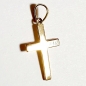 Preview: ECHTER GOLDANHÄNGER 585/-14K GOLD KREUZ OHNE STEINEN