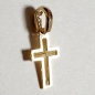 Preview: GOLDANHÄNGER 585/-14K GOLD KREUZ OHNE STEIN