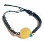 Preview: Echt massiv 916/-22K GOLD Münze Ceyrek Altin mit GOLD Nazar als Armband