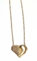 Preview: 585/-14K GOLD HERZ Collier mit Zirkonia bestückt