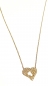 Preview: 585/-14K GOLD HERZ Collier mit schönen Zirkonia