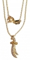 Preview: 585/-14K GOLD Collier SCHWERT (KILIC) ZIRKONIA