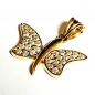 Preview: Goldanhänger 585/-14K massiv GOLD SCHMETTERLING schön