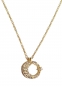 Preview: 585/-14K GOLD Mond Stern Gold Collier mit Zirkonia bestückt