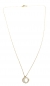 Preview: 585/-14K GOLD Mond Stern Gold Collier mit Zirkonia bestückt