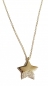 Preview: 585/-14K GOLD sehr schöner STERN Gold Collier mit Zirkonia bestückt
