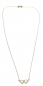 Preview: 585/-14K GOLD bezaubernde Engelsflügel Gold Collier mit Zirkonia