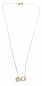 Preview: 585/-14K GOLD UNENDLICHKEITSZEICHEN Gold Collier mit Zirkonia bestückt