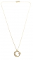 Preview: 585/-14K GOLD Mond Stern Gold Collier mit Zirkonia bestückt