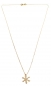 Preview: 585/-14K GOLD Collier mit magischem Schneeflocken Goldanhänger