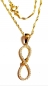 Preview: GOLDKETTE 585/-14K MIT ECHTEM 585/-14K UNENDLICHKEITSZEICHEN ANHÄNGER