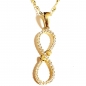 Preview: GOLDKETTE 585/-14K MIT ECHTEM 585/-14K UNENDLICHKEITSZEICHEN ANHÄNGER