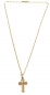 Preview: MASSIV ECHTE GOLDKETTE 585 (14K) MIT ECHTEM 585 (14K) KREUZANHÄNGER