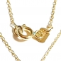 Preview: 585/-14K GOLD Collier SCHWERT (KILIC) mit ZIRKONIA