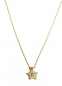 Preview: 585/-14K GOLD magischer STERN Gold Collier mit lupenreinen Zirkonia bestückt