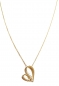 Preview: 585/-14K GOLD HERZ Collier wirklich bezaubernd