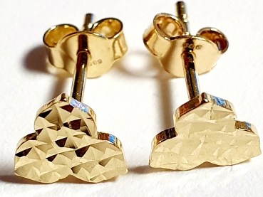 Echt Gold 585/ -14 K Ohrstecker schön ohne Steine