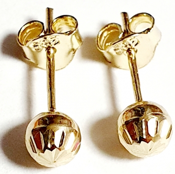 Echt Gold 585/ -14 K Ohrstecker schön ohne Steine