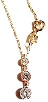 585/-14K GOLD Collier mit bezauerndem Gold Anhänger