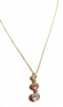 585/-14K GOLD Collier mit bezauerndem Gold Anhänger