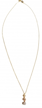 585/-14K GOLD Collier mit bezauerndem Gold Anhänger