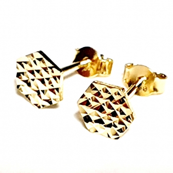 Echt Gold 585/ -14 K Ohrstecker schön ohne Steine