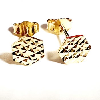 Echt Gold 585/ -14 K Ohrstecker schön ohne Steine