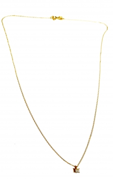 585/-14K GOLD Collier mit einem bezauberndem ZIRKONIA