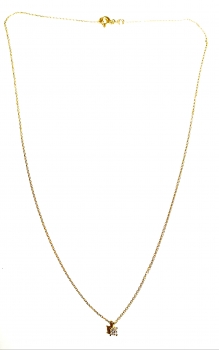 585/-14K GOLD Collier mit einem bezauberndem ZIRKONIA