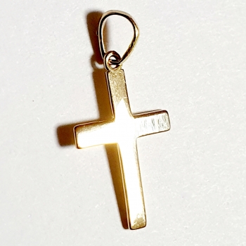 ECHTER GOLDANHÄNGER 585/-14K GOLD KREUZ OHNE STEINEN
