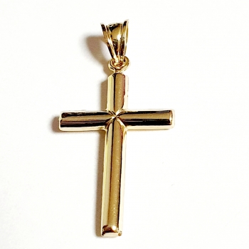 ECHTER GOLDANHÄNGER 585/-14K GOLD KREUZ OHNE STEINE SUPER ANGEBOT