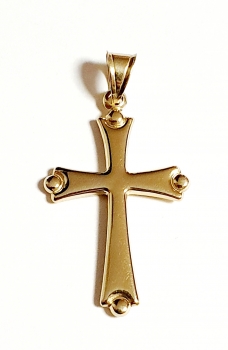 GOLDANHÄNGER 585/-14K GOLD KREUZ OHNE STEINE SUPER ANGEBOT