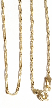Goldkette 585/- 14K massiv Gelbgold