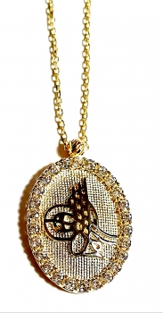 585/-14K GOLD Collier OSMANLI TURA ZIRKONIA