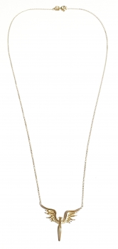 585/-14K GOLD ATEMRAUBENDER ERZENGEL MICHAEL GOLD Collier
