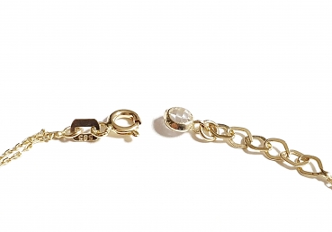 585/-14K GELBGOLD ARMBAND MIT ZIRKONIA