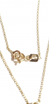 585/-14K GOLD ENGEL Collier mit Zirkonia