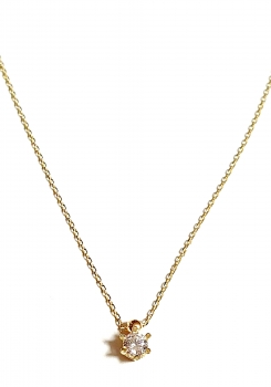 585/-14K GOLD Collier mit wunderschönem ZIRKONIA bestückt