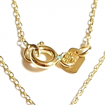 585/-14K GOLD Collier SCHWERT (KILIC) mit ZIRKONIA