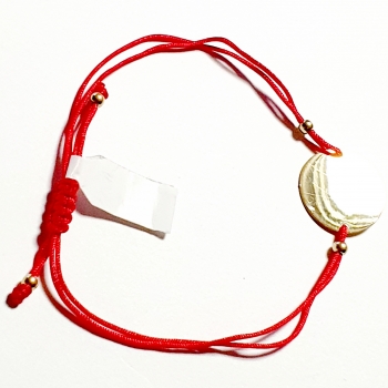 585/-14K GELBGOLD ARMBAND MIT KREISPLATTE, für GRAVUR geeignet