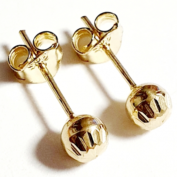 Echt Gold 585/ -14 K Ohrstecker schön ohne Steine