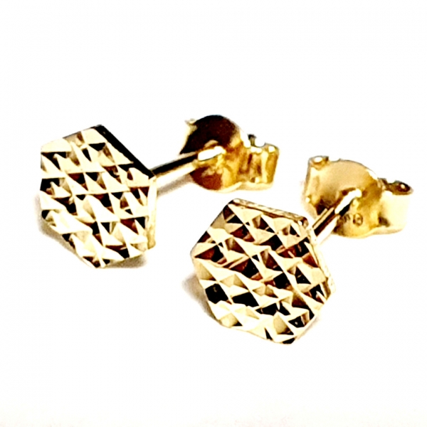Echt Gold 585/ -14 K Ohrstecker schön ohne Steine