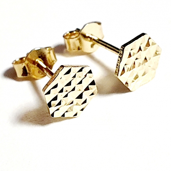 Echt Gold 585/ -14 K Ohrstecker schön ohne Steine