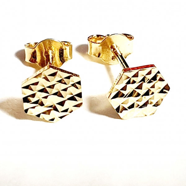 Echt Gold 585/ -14 K Ohrstecker schön ohne Steine